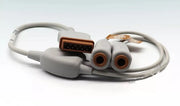 GE 2016998 - 001 Temperature Cable Dual Accepts 400 Series Probes 0.5m - SelfiMed UK
