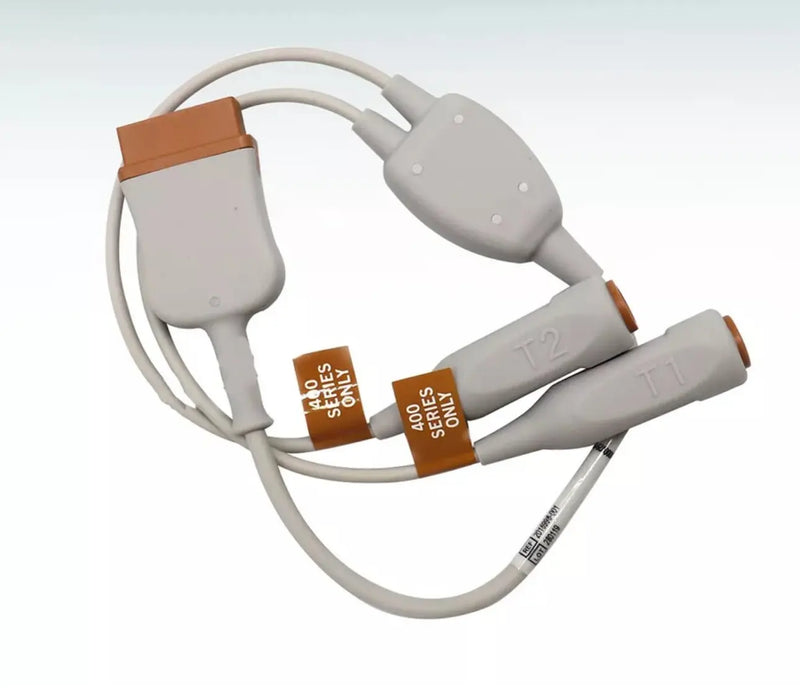 GE 2016998 - 001 Temperature Cable Dual Accepts 400 Series Probes 0.5m - SelfiMed UK