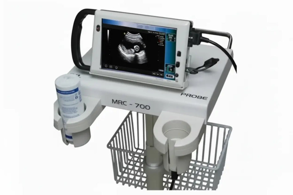 CubeScan BioCon 700 Bladder Scanner on Stand with Power Supply and Stand _ Missing Probe