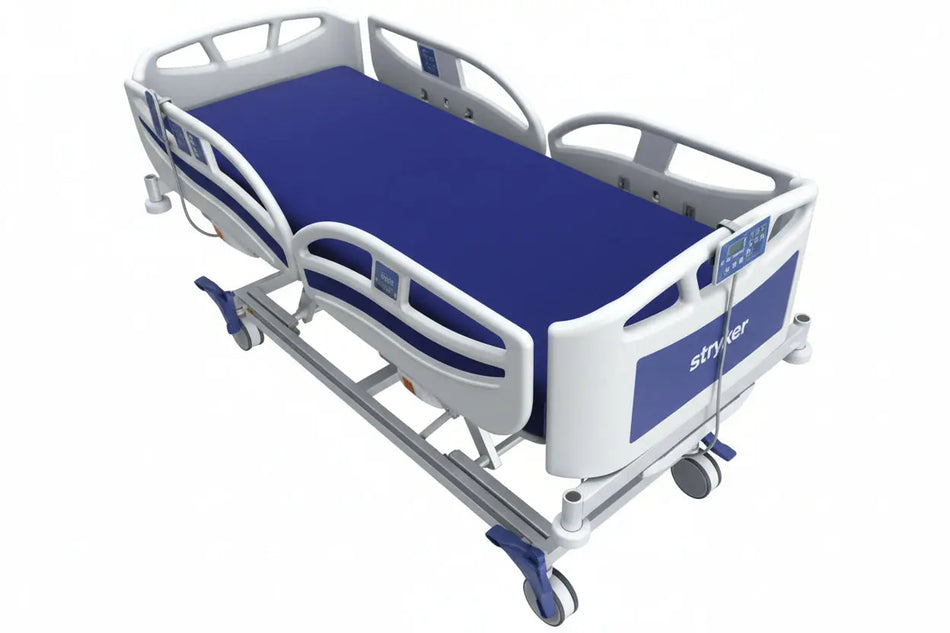 Stryker SV2 7500 Electric Hospital Bed with Controller  & NEW Stryker Mattress