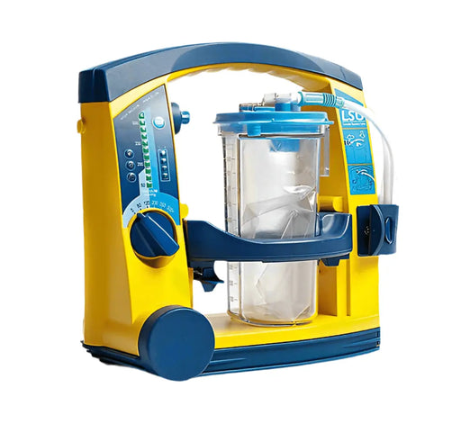 Laerdal Suction Unit LSU with Serres Suction Cup Bag Canister - SelfiMed UK