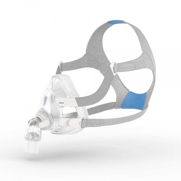 side view of the Resmed AirFit F20 Full Face CPAP Mask.