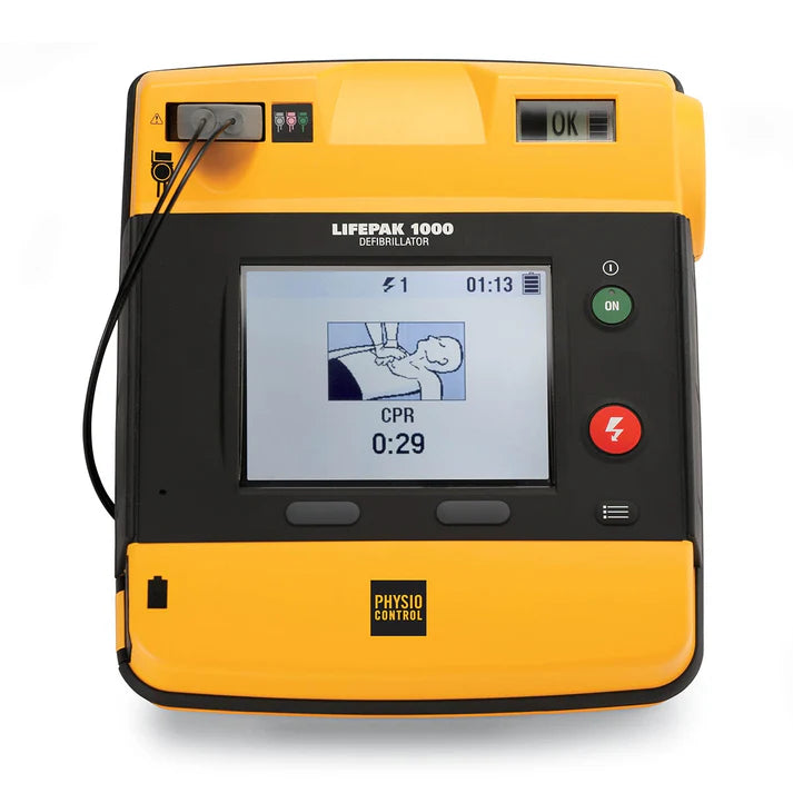 Medtronic Lifepack 1000 ECG Display Defibrillator in Carry Case