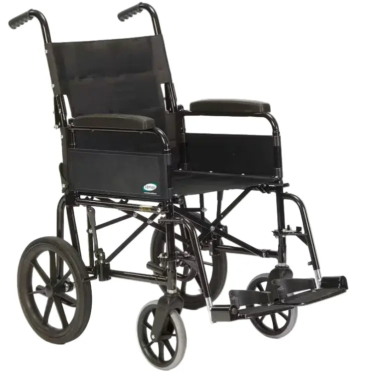 Sunrise Medical Lomax Uni 9 Folding Transit Wheelchair (17 inches)- Brand New Wheelchair SelfiMed UK