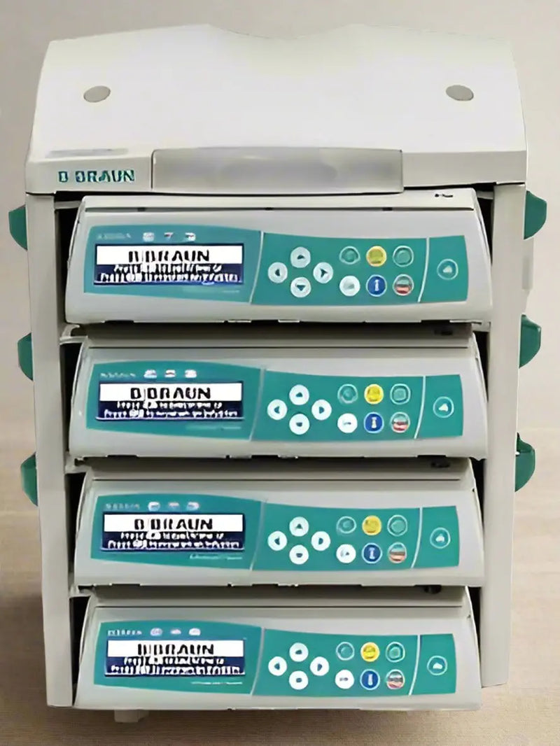 Lot of 4x B.Braun Infusomat Space Infusion Pumps with B. Braun Space Station - SelfiMed UK