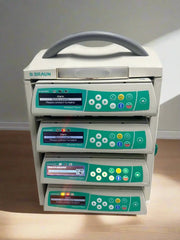 Lot of 4x B.Braun Infusomat Space Infusion Pumps with B. Braun Space Station - SelfiMed UK