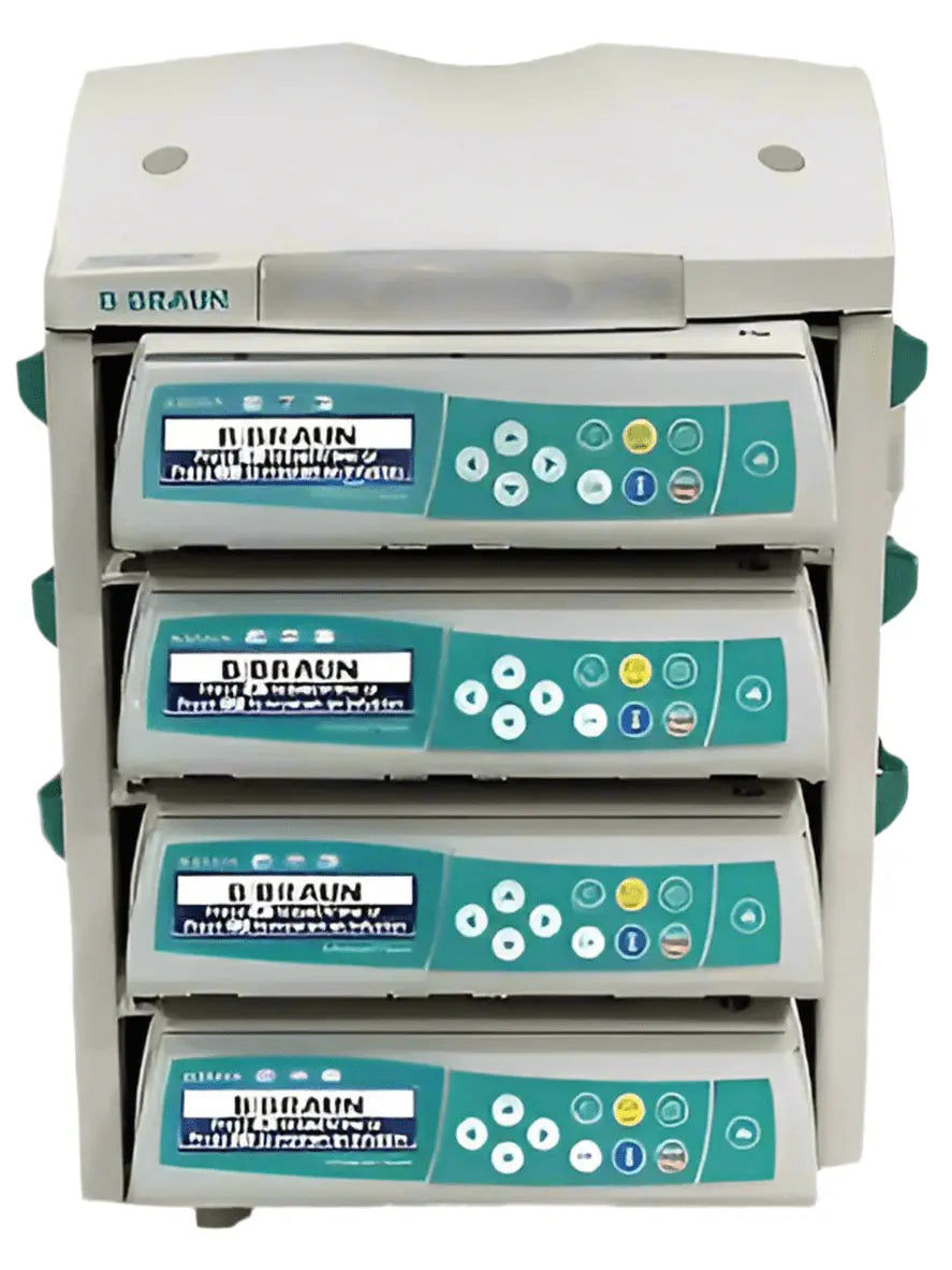 Lot of 4x B.Braun Infusomat Space Infusion Pump with B. Braun Space Station infusion pump lot B.Braun SelfiMed UK