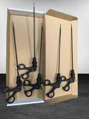 Lot of 5 Laparoscopic Curved Scissors Forceps - SelfiMed UK