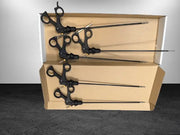 Lot of 5 Laparoscopic Curved Scissors Forceps - SelfiMed UK