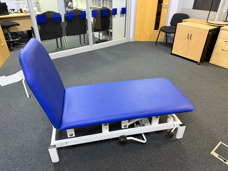 manual height adjustment feature on Bristol Maid medical couch