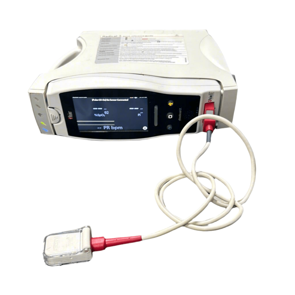 Masimo Set Radical 7 Signal Extraction Pulse CO - Oximeter Patient Monitor with Docking Station & Leads SpO2 - SelfiMed UK