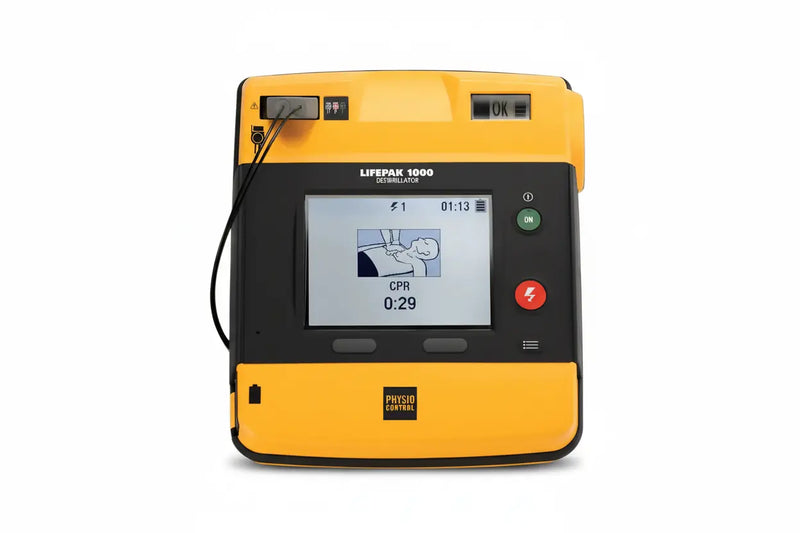 Medtronic Lifepack 1000 ECG Display Defibrillator with New (2020) Battery & in Carry Case