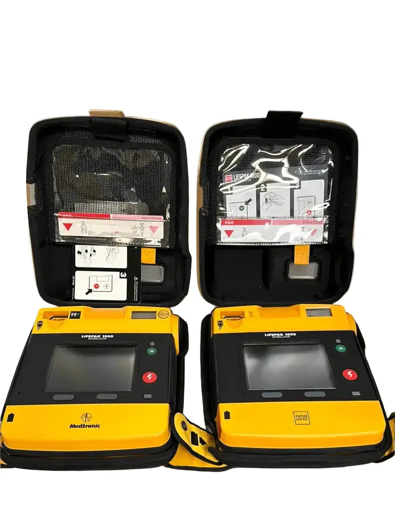 Medtronic Lifepack 1000 ECG Display Defibrillator with New (2020) Battery & in Carry Case