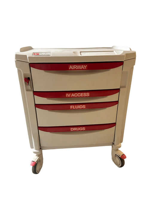 Metro FlexLine CO5 - 990B Crash Trolley - 4 Drawers - SelfiMed UK