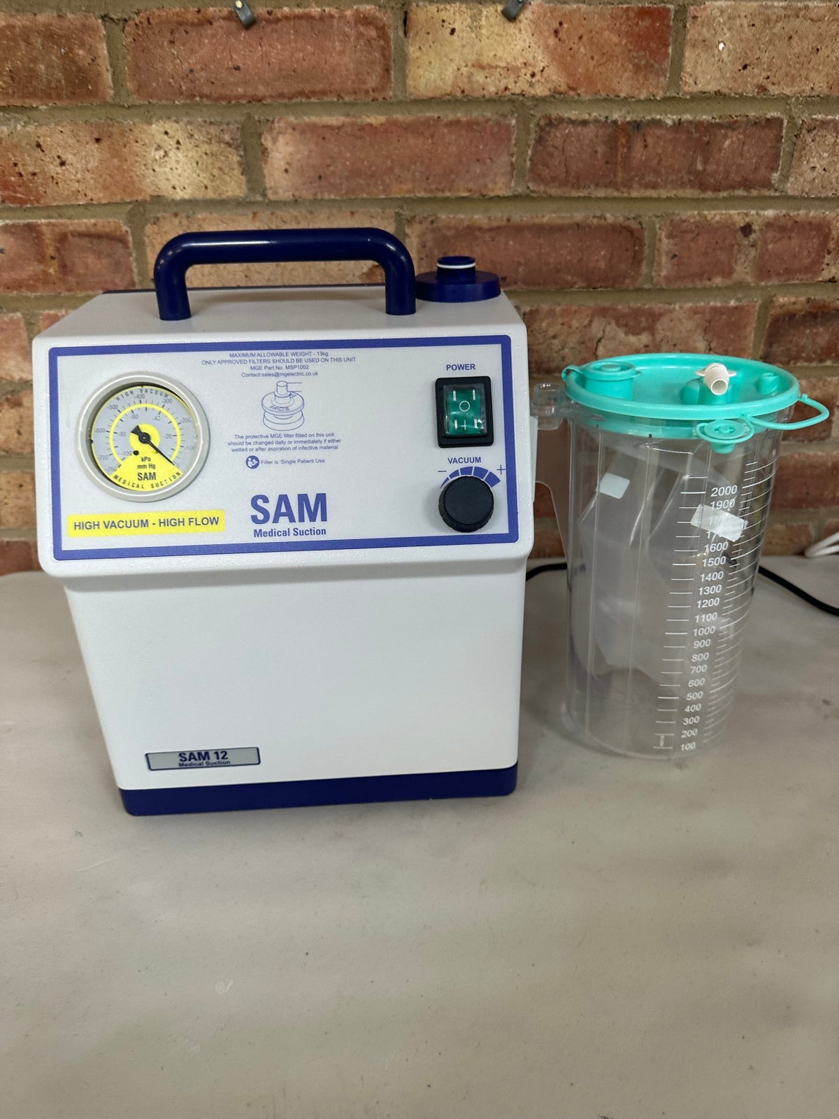 MGE SAM 12 Medical Suction Unit - SelfiMed UK