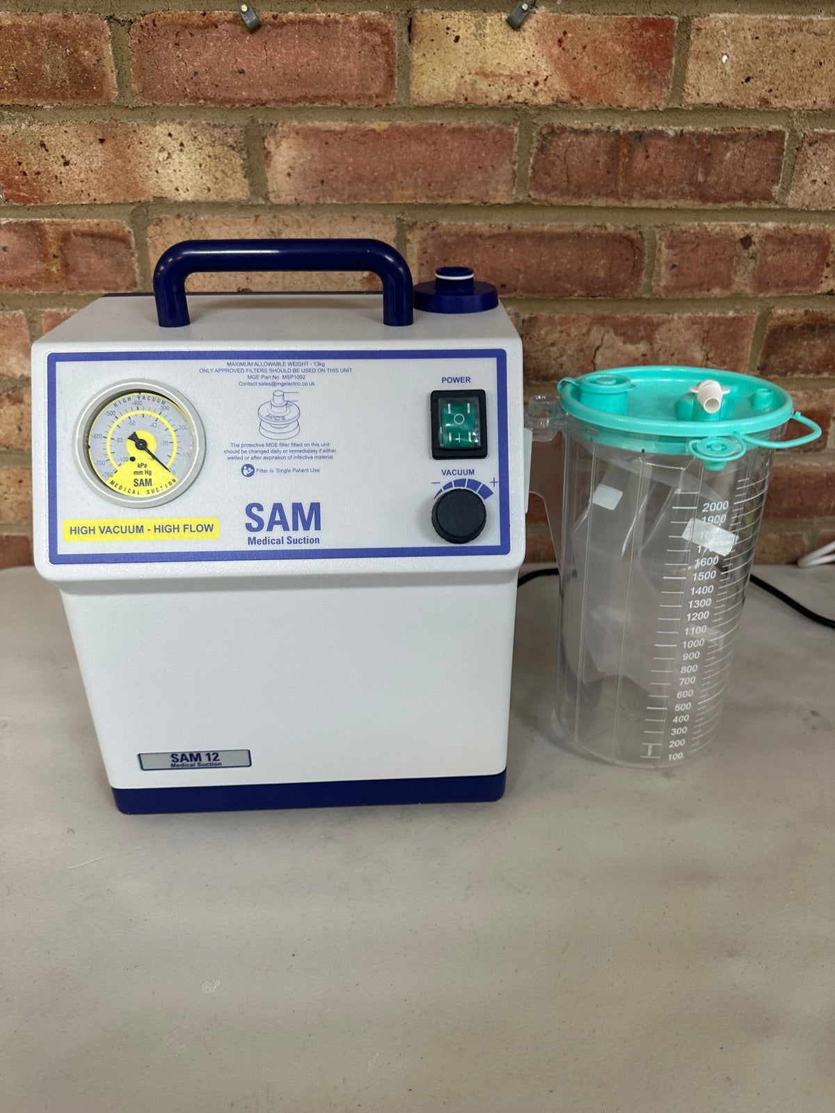 MGE SAM 12 Medical Suction Unit - SelfiMed UK