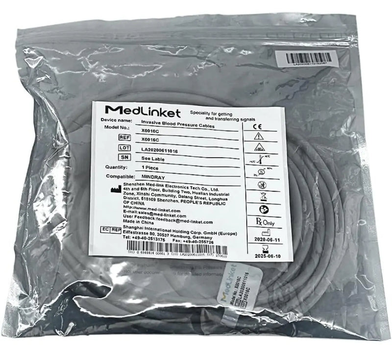 Mindray X0016C for Invasive Blood Pressure Cables MedLinket - SelfiMed UK