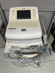 Philips PageWriter Trim II ECG Machine on Stand with 10 Lead ECG Leads - SelfiMed UK