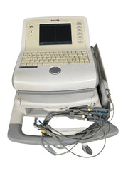 Philips PageWriter Trim II ECG Machine on Stand with 10 Lead ECG Leads - SelfiMed UK