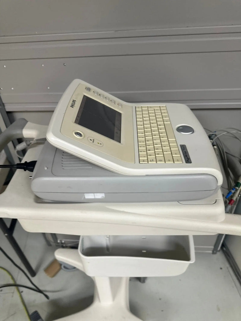 Philips PageWriter Trim II ECG Machine on Stand with 10 Lead ECG Leads - SelfiMed UK