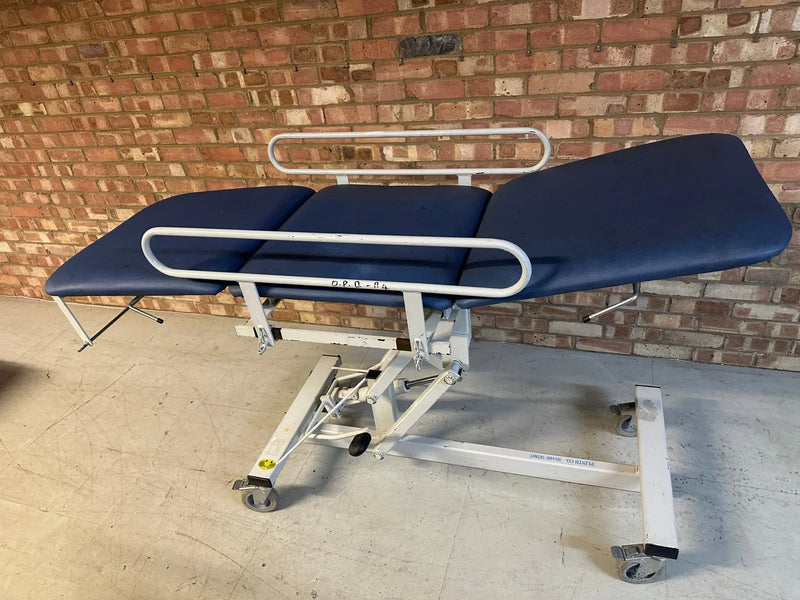 Plinth Co Hydraulic 3 Way Patient Examination Couch with Side Rails - SelfiMed UK