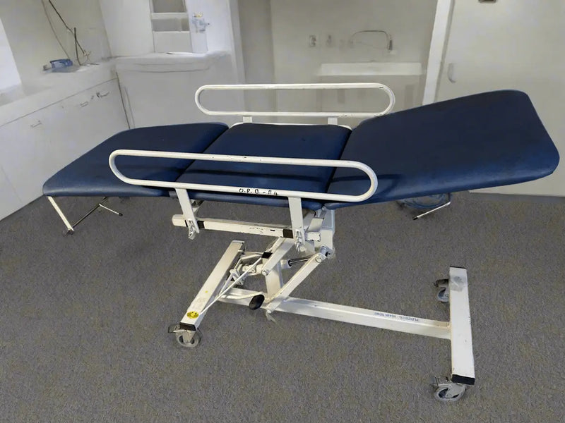 Plinth Co Hydraulic 3 Way Patient Examination Couch with Side Rails - SelfiMed UK