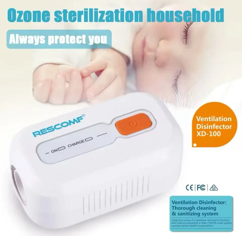 Portable Ozone Cleaning device model XD100 for disinfecting CPAP mask and tubes - SelfiMed UK