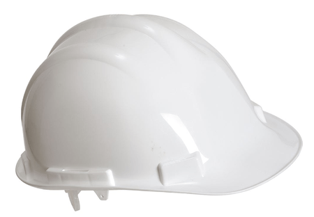 Portwest PW50 Safety Helmet - Non Vented Slip Ratchet Standard Peak - SelfiMed UK