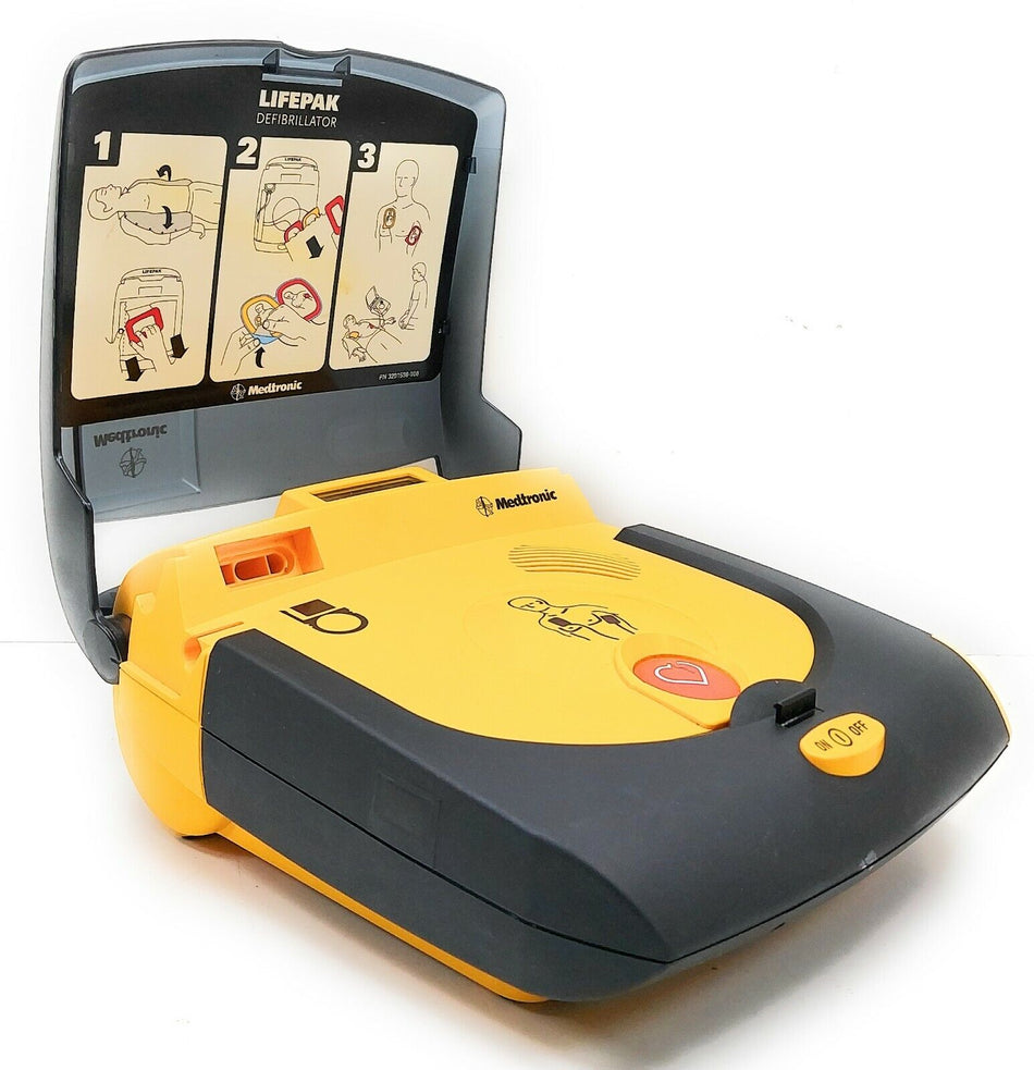 Medtronic Lifepak CR Plus Defibrillator in Carry Case with Medtronic Mounting Bracket