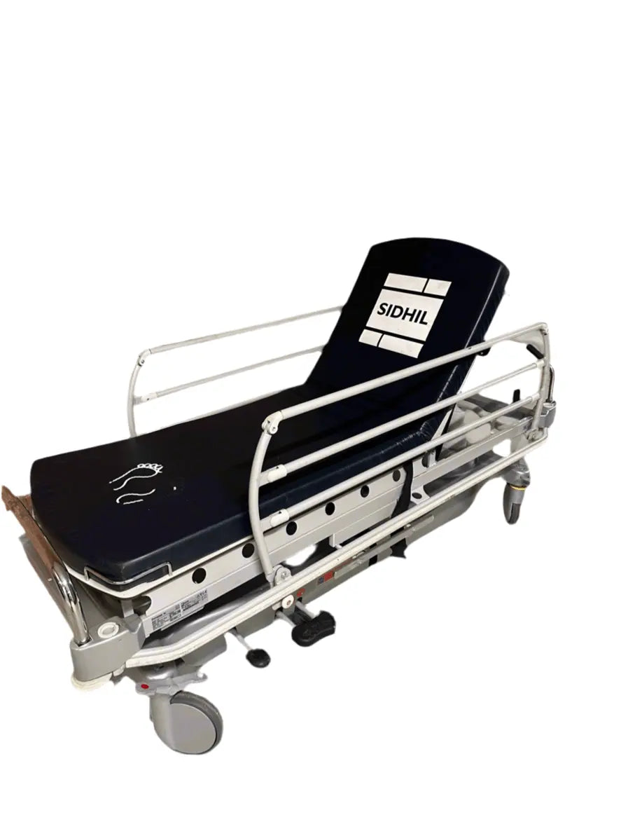 Sidhil EMED 1200 Hydraulic Patient Trolley with Mattress hydraulic patient trolley mattress SelfiMed UK