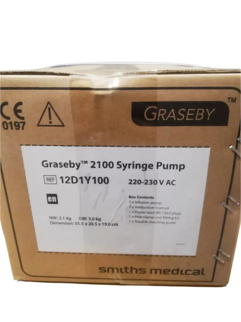 Smiths Medical Graseby 2100 Syringe Pump Ref 12D1Y100 *Mfd 2020* - New in Box - SelfiMed UK
