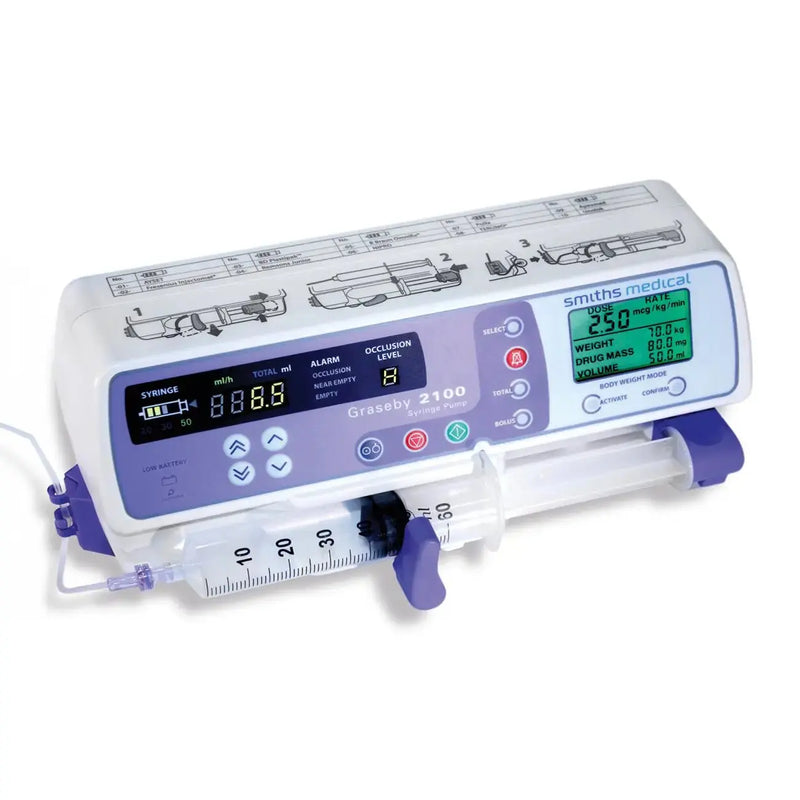 Smiths Medical Graseby 2100 Syringe Pump Ref 12D1Y100 *Mfd 2020* - New in Box - SelfiMed UK