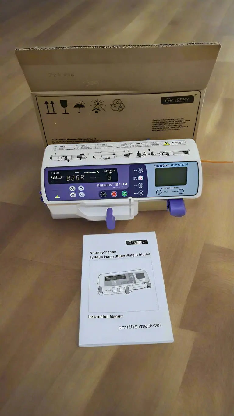 Smiths Medical Graseby 2100 Syringe Pump Ref 12D1Y100 *Mfd 2020* - New in Box - SelfiMed UK