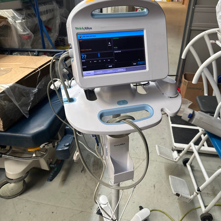 Welch Allyn 6000 Series Vital Signs Monitor with Accessories NIBP, Cuff, SpO2 on Trolley Stand - SelfiMed UK