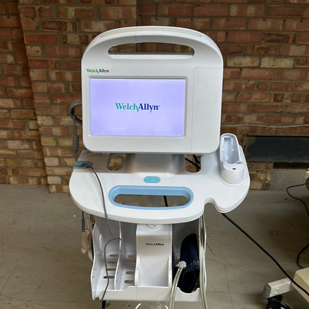 Welch Allyn 6000 Series Vital Signs Monitor with Accessories NIBP, Cuff, SpO2 on Trolley Stand - SelfiMed UK