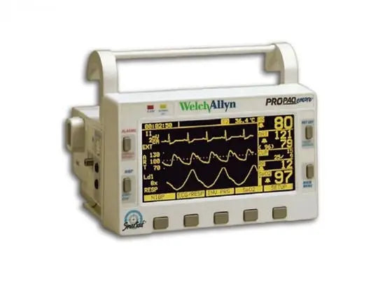 Welch Allyn Propaq Encore - Bedside Patient Monitor with BP cuff, SPO2 sensor & Power adaptor